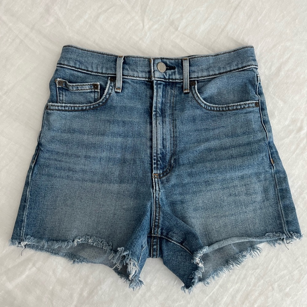 Aritzia Denim Forum The Arlo Short | High-rise Straight-leg Short
